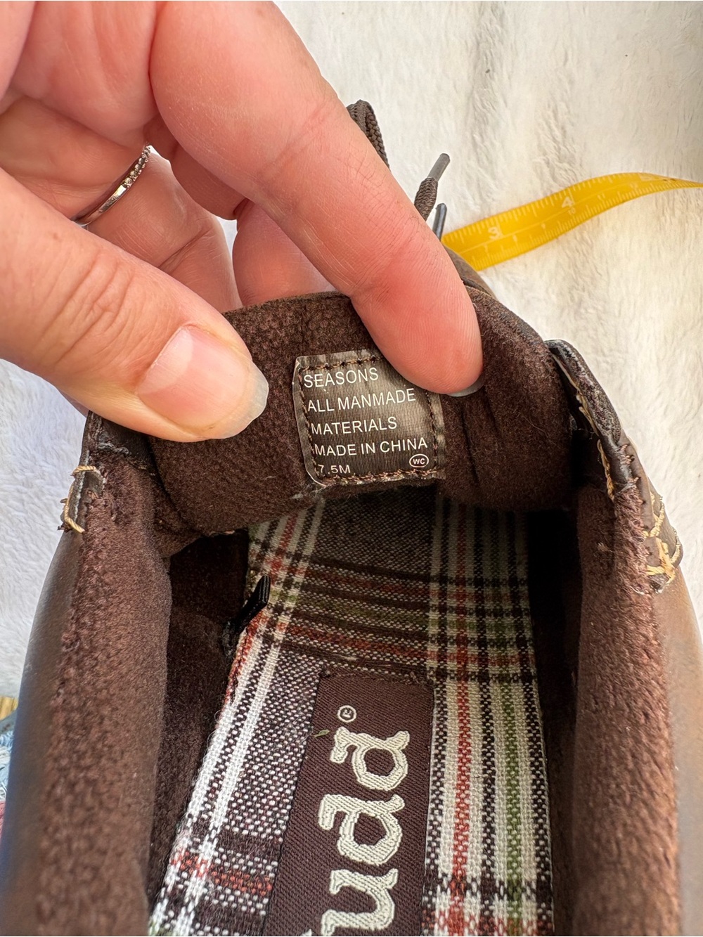 Mudd size 7.5 chunky y2k Brown Suede Leather Lace-Up platform Sneakers delia - Picture 12 of 12